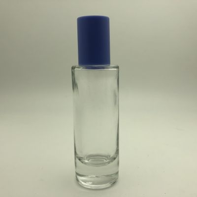 In stocked 30ml cylinder round heavy base refill perfume atomizer spray bottle wholesale