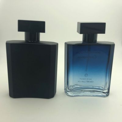Sunrise 100ml solid black color men perfume glass bottle