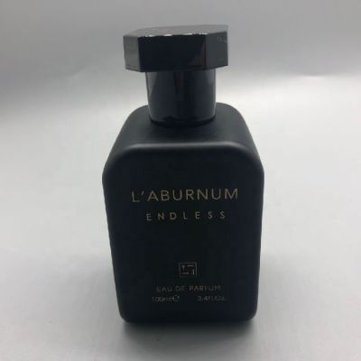High quality luxury expensive matte black perfume bottle 100ml