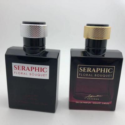 100ml fashionable deep pure black perfume for men