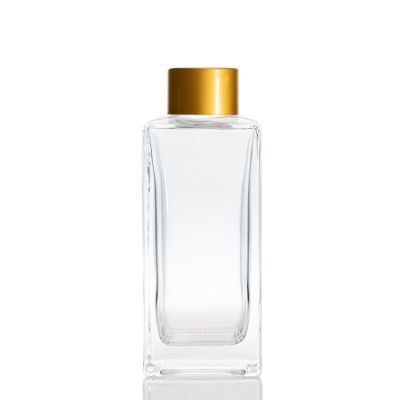 Rectangle Shape Fragrance Diffuser 150 ML 5 oz Glass Diffuser Bottle Wtih Screw Cap