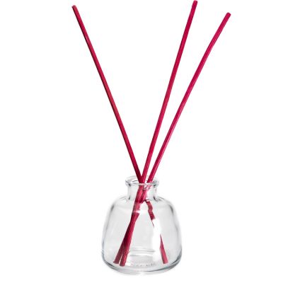 Half round design fragrance diffuser 50ml reed diffuser glass bottle with diffuser sticks