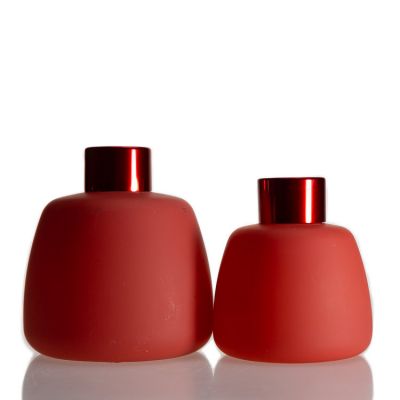Red color aroma diffuser bottle 100ml 200ml glass diffuser bottles