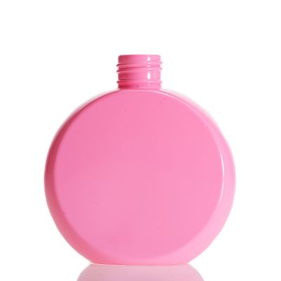 Pink Color Empty Fragrance Bottles 150ml Glass Diffuser Bottle With Flower