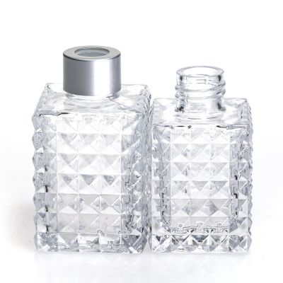 Transparent fragrance diffuser 100ml 150ml reed diffuser glass bottle for sale