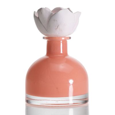 Pink Half Ball Shaped Aroma Diffuser Bottle 50ml Fragrance Diffuser With Cork