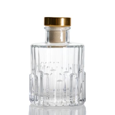 Mini Glass Perfume Bottle 50ml Crystal Glass Reed Diffuser Bottle Wholesale