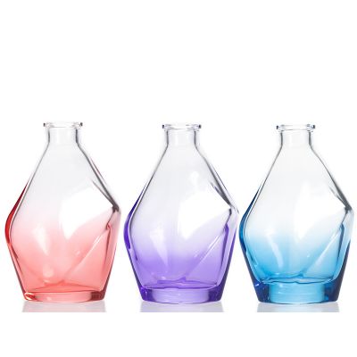 250ml Aroma Diffuser Bottle Feather Shape Glass Reed Diffuser Bottle With Stick