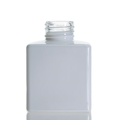 White Color Diffuser Bottles 100ml Glass Aroma Reed Diffuser Bottle With Cap