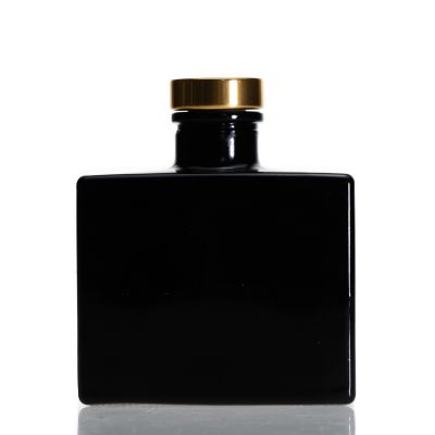 Wholesale Glass Fragrance Bottle 100ml Black Aroma Reed Diffuser Bottles