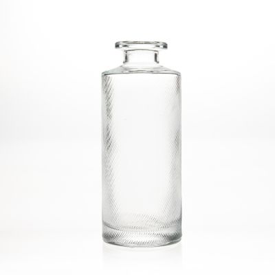 Wholesale Engraving Crystal 150 ml Clear Empty Fragrance Perfume Bottle Glass Reed Diffuser Bottle