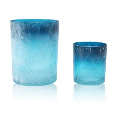 Mescente modern hurricane marble crystal candle holder tall