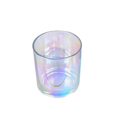 in Bulk 8oz 10oz 15oz iridescent Glass Votive Candle Holder with Tealight Candle Rainbow Colors for Outdoor Birthday Party Home