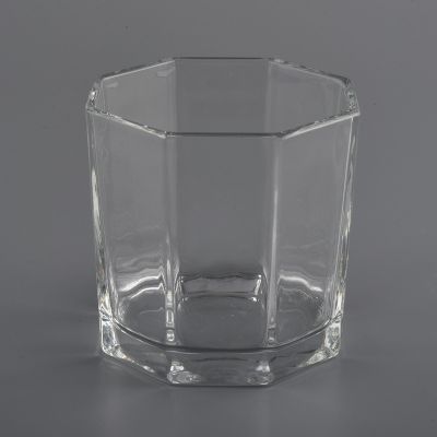 Wholesale 8oz luxury square glass candle holder for candle making
