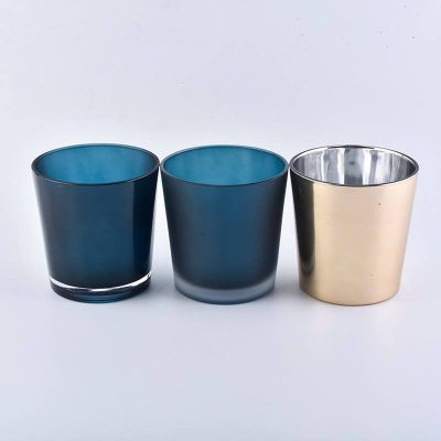 V shape Glass candle jars wholesales