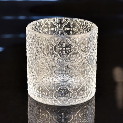 Customized Embossed Glass Candle Jars