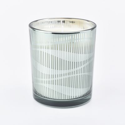 10oz Laser Engraving Glass Candle Jars With 100% Soy Wax