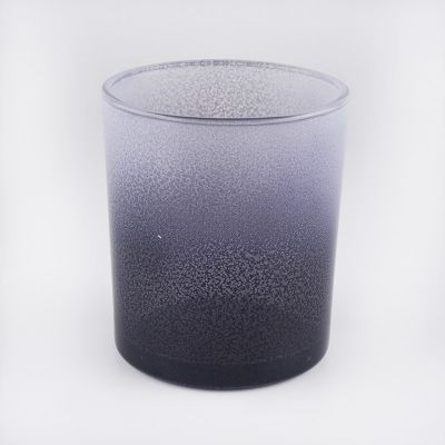 gradient colorful painting glass candle holders