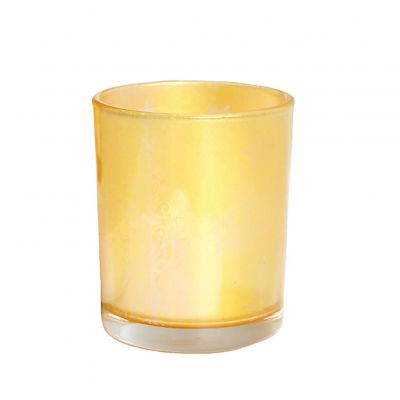 Wholesale Custom High Quality Gold Candle Jar Candle Holders Glass