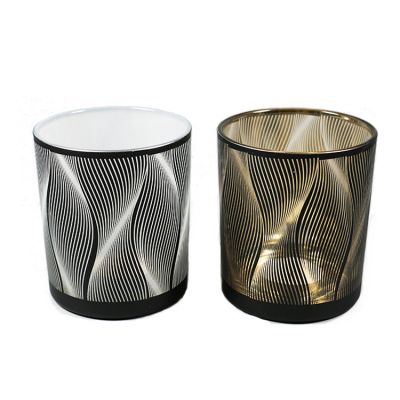 China factory modern design home decor cylinder candle jars glass candle holder