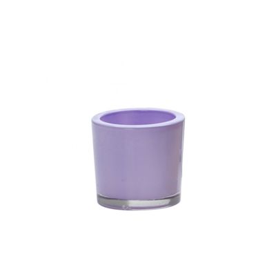 NEW Colors Glass Candle Cup Thick Wall Cylinder Candle Jar