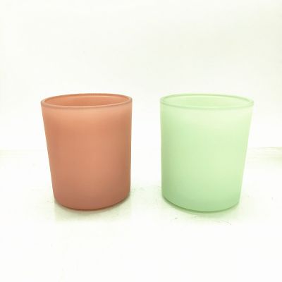 2021 Frosted glass candle jar wholesale