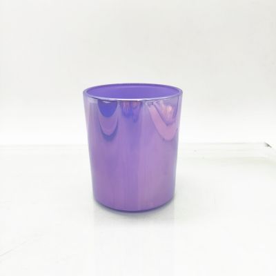 colored glass jar with ion plating high quality candlesticks