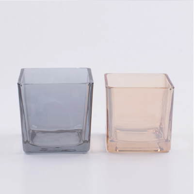 Factory Stock Wholesale 3.15-Inch 8cm diameter Clear Crystal Glass Square Votive Candle Holder