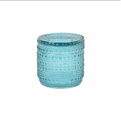 Wholesale empty candle glass jars and containers Romatic colorful jars for candles for home deco