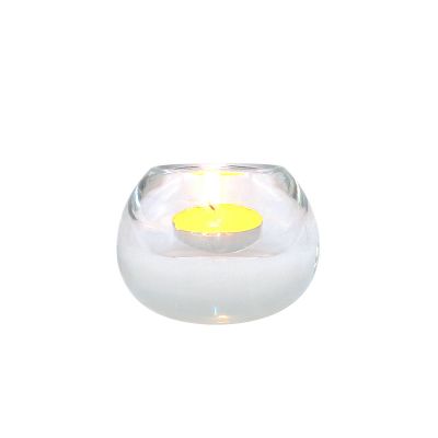 custom egg shape crystal glass candlestick holder candle holder candle jar