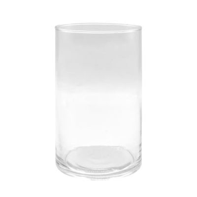 wholesale clear cylinder empty glass candle jars