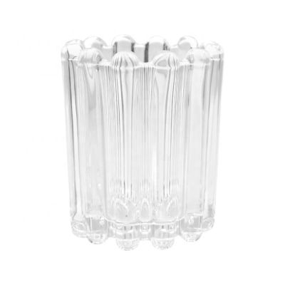 fancy design wedding party empty glass jar candle jar with lid wholesale