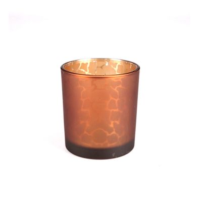 Gold mercury candle tealight holder Jar / flashing glass vessel