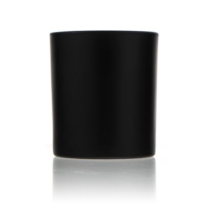 OEM Wholesale Custom Logo Matte Black Scented Candle Aromatherapy Soy Wax Candle Jar