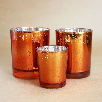 wholesale factory red glass candle jar for home decoration