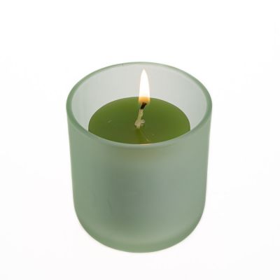 Factory Sale Green Color Candle Container 10 oz Glass Candle Holder Wholesale