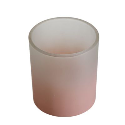 Chinese factory sell candle glass jar 300ml frosted candle jars