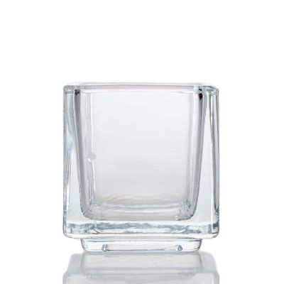 Wholesale clear empty candle jars 60ml mini glass candle container