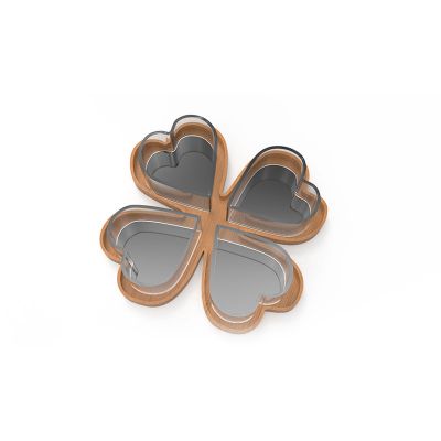 New creative four-leaf clover candle cup set for family holiday decoration