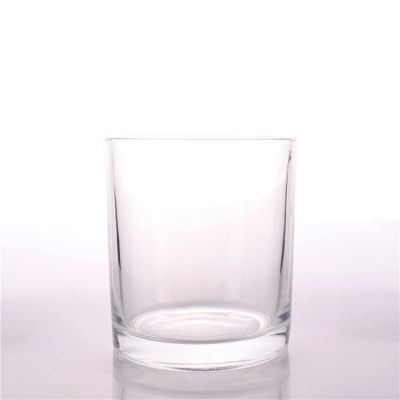 Wholesale Luxury Empty Plain Glass Jar With Wooden Lid For Candle Making