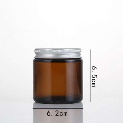 Custom Wholesale Amber Glass Candle Jar Candle Glass Jar with Lid