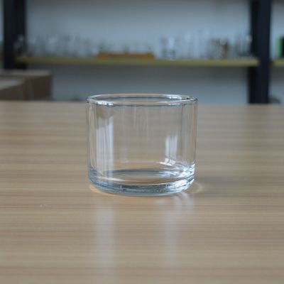 Round 460ml glass candle container for tealight/wax