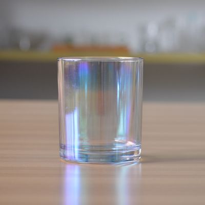 Custom colorful glass candle jar with 400ml volume