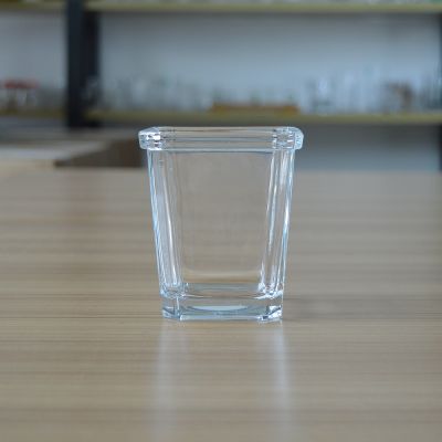 Cheap square round 8oz glass candle cup