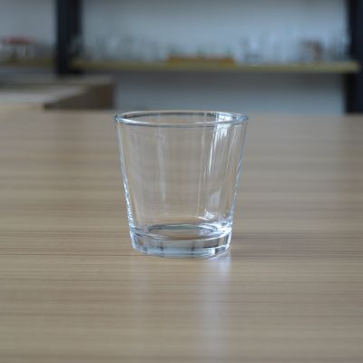 Cheap normal round empty glass cup for containing candle