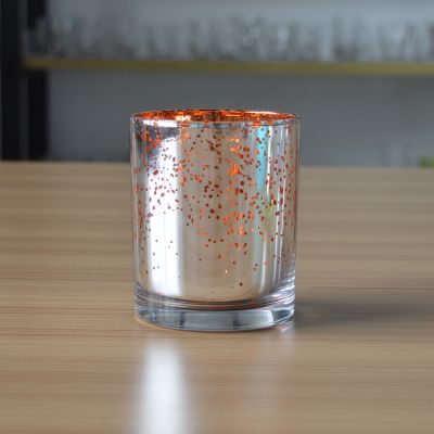 Mercury glass candle holder with 400ml volume