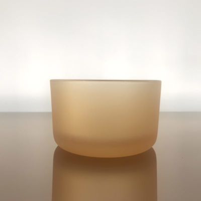 Hot sale colored spray glass tumblers for candles custom candle container