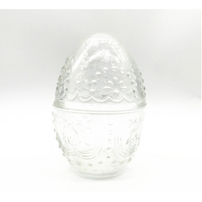 glass egg shape candle holder/candel jars cone shaped glass candle holder
