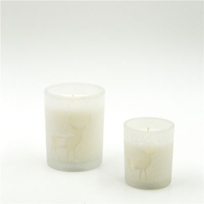 High Quality White Candle Glass Jar For Wedding
