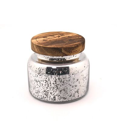 wholesale christmas glass candle jar with lid